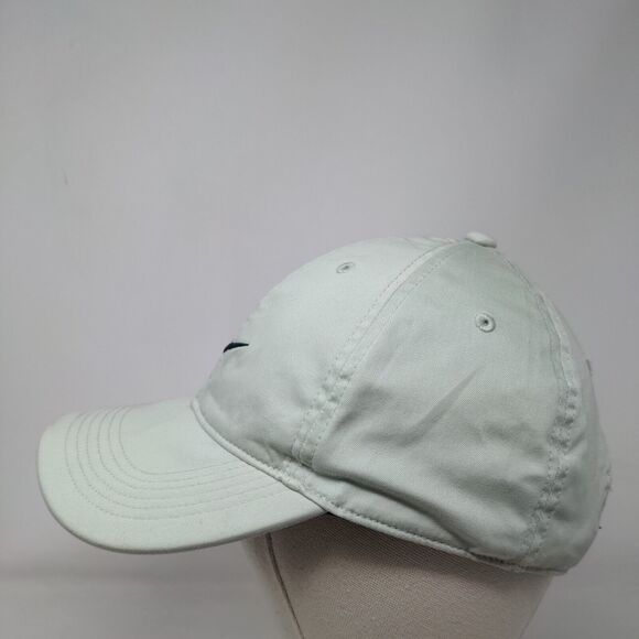 Nike Swoosh Slideback Hat Green OSFM Heritage 86 Dri-Fit Leather Strap - Picture 3 of 8